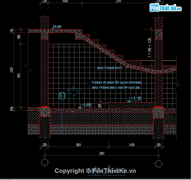 File cad,mẫu nhà vệ sinh,nhà vệ sinh dưới gầm cầu thang